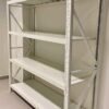 Medium Duty Storage Rack, 4-Tier Metal Shelving White