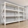 Medium Duty Storage Rack, 4-Tier Metal Shelving White