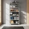 2000mm RIGID Metal Slotted Angle Racks Shelves With 5 Level | Grey color