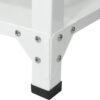 2500mm RIGID Metal Slotted Angle Racks Shelves with 5 level | white Color