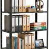 2500mm RIGID Metal Slotted Angle Racks Shelves with 5 level | Black Color