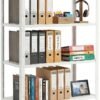 2500mm RIGID Metal Slotted Angle Racks Shelves with 5 level | white Color